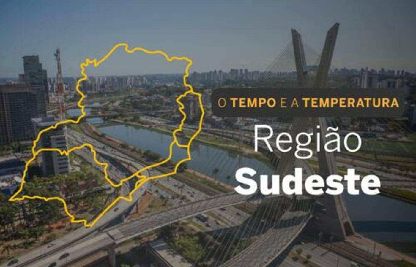 PREVISÃO DO TEMPO: terça-feira (24) de muitas chuvas com trovoadas no Sudeste